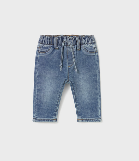 Baby Boy Basic Jeans - Medium Denim