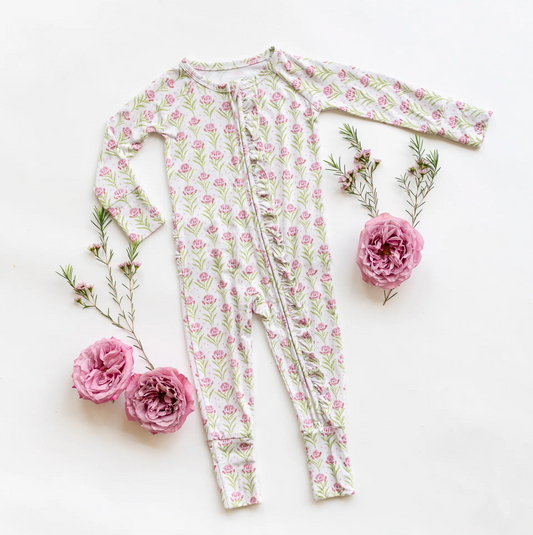 Blooms and Stars Convertible Ruffle Zippy