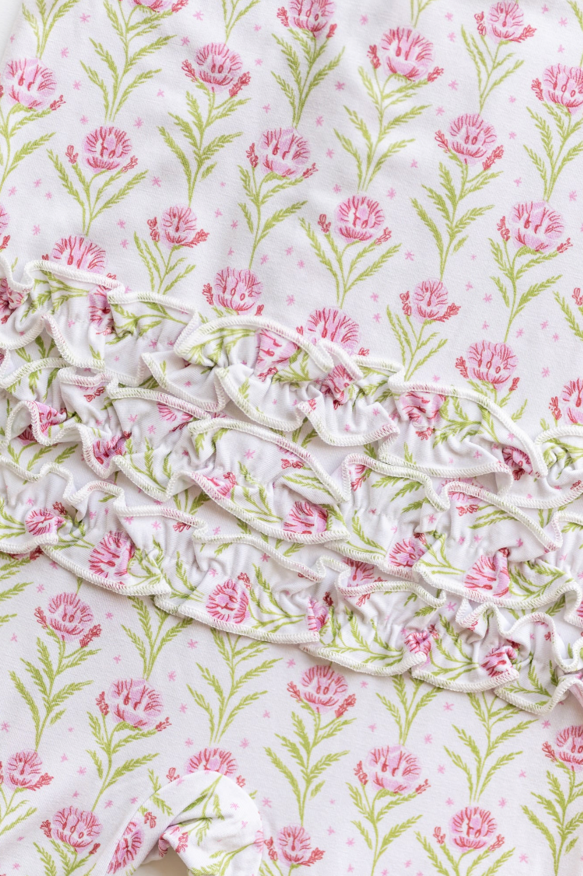 Blooms and Stars Convertible Ruffle Zippy