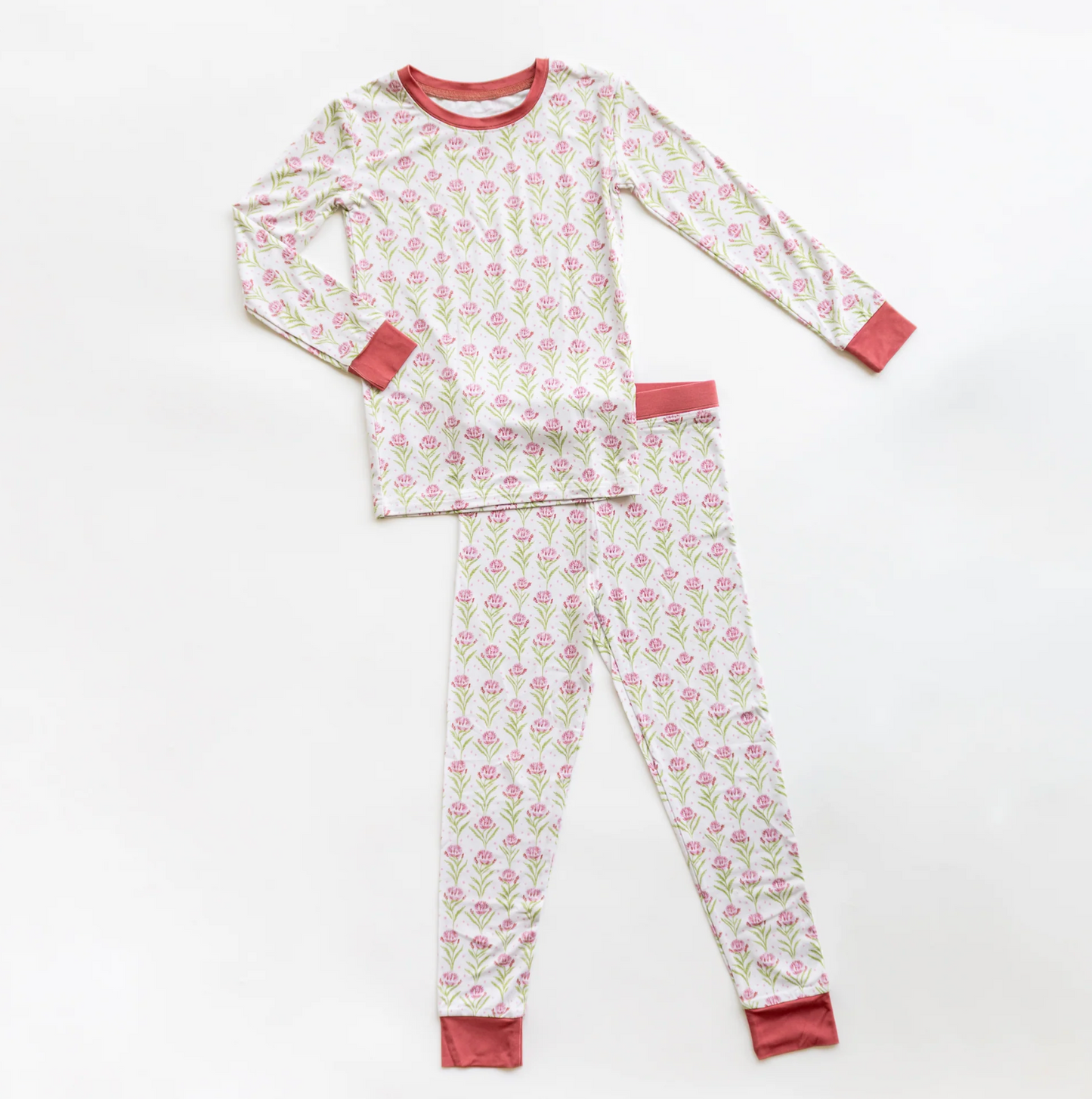 Blooms and Stars Long Sleeve Pajama Set