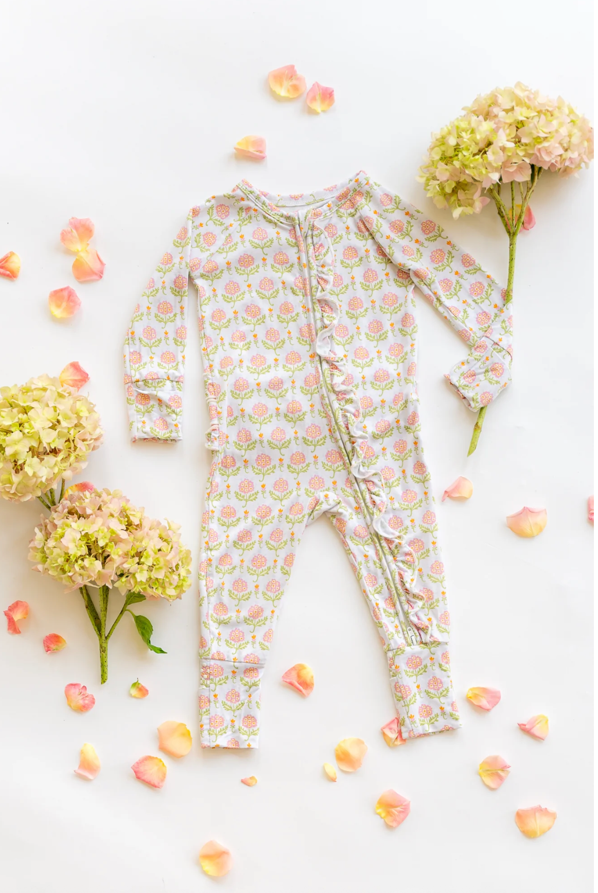 Happy Hydrangea Convertible Ruffle Zippy