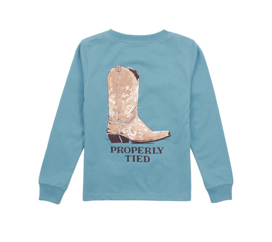 Properly Tied Cowgirl Boot - Coastal Sky