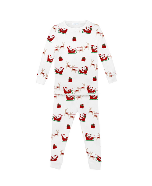 Santa Sleigh Printed Pajama