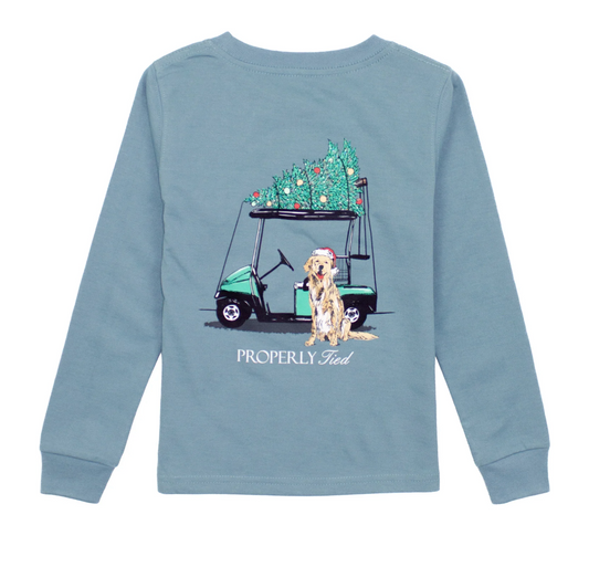 Properly Tied Boy's Santa's Caddy - Steel Blue