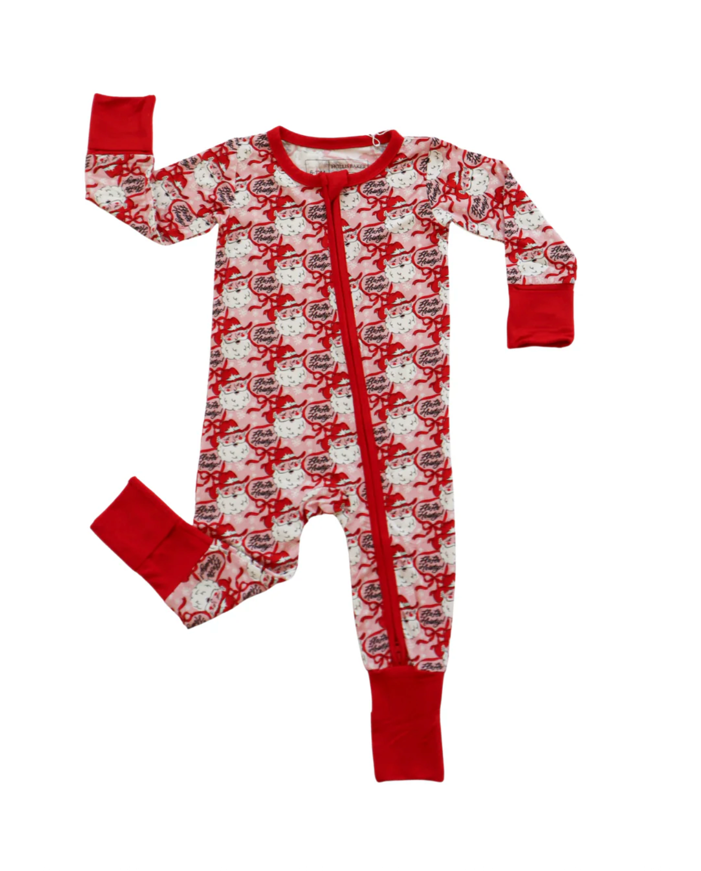 Ho Ho Howdy Pink Zipper Romper