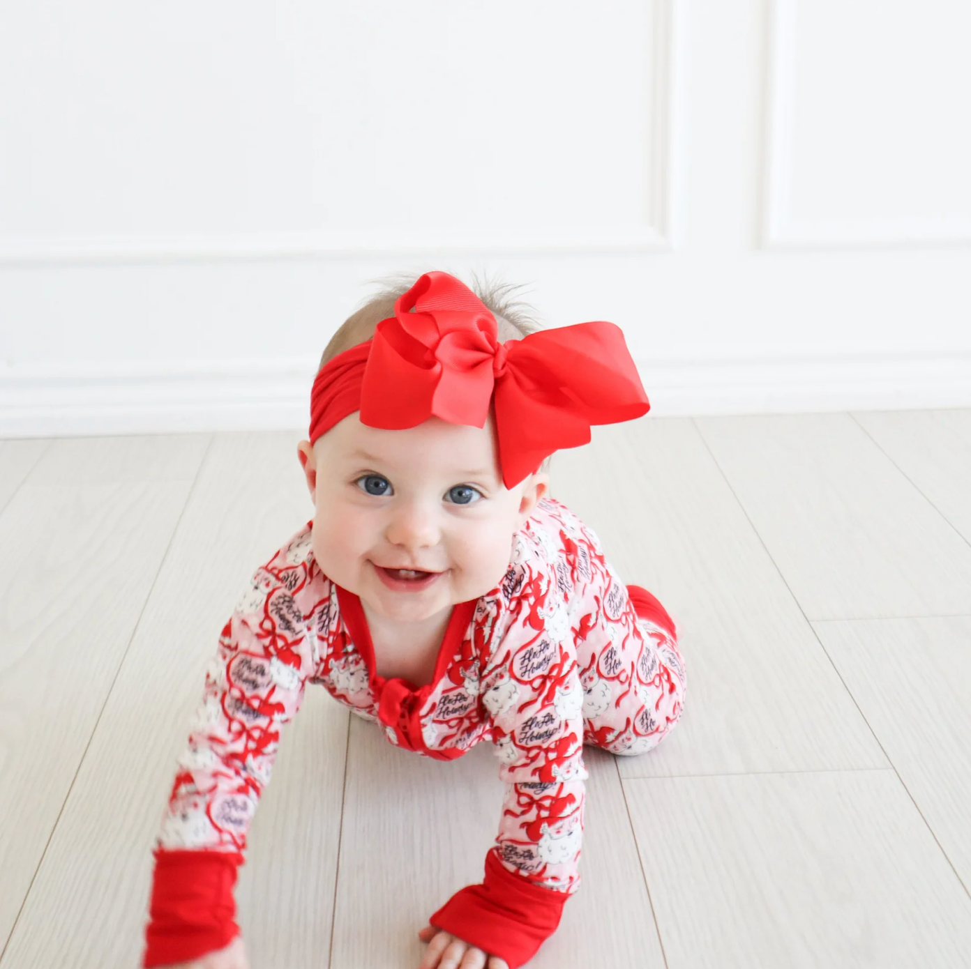 Ho Ho Howdy Pink Zipper Romper