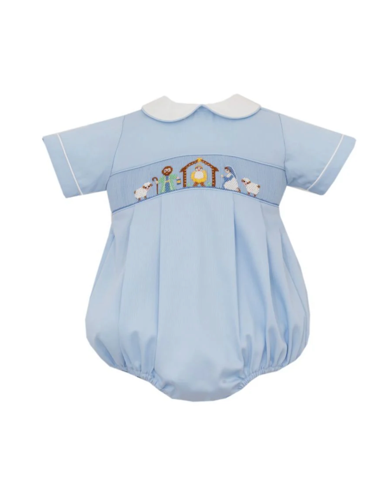 Nativity Boy's Blue Pique Bubble