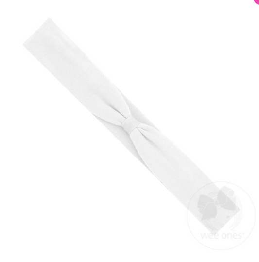 Add-a-Bow Cotton Jersey Baby Girls Hair Wrap