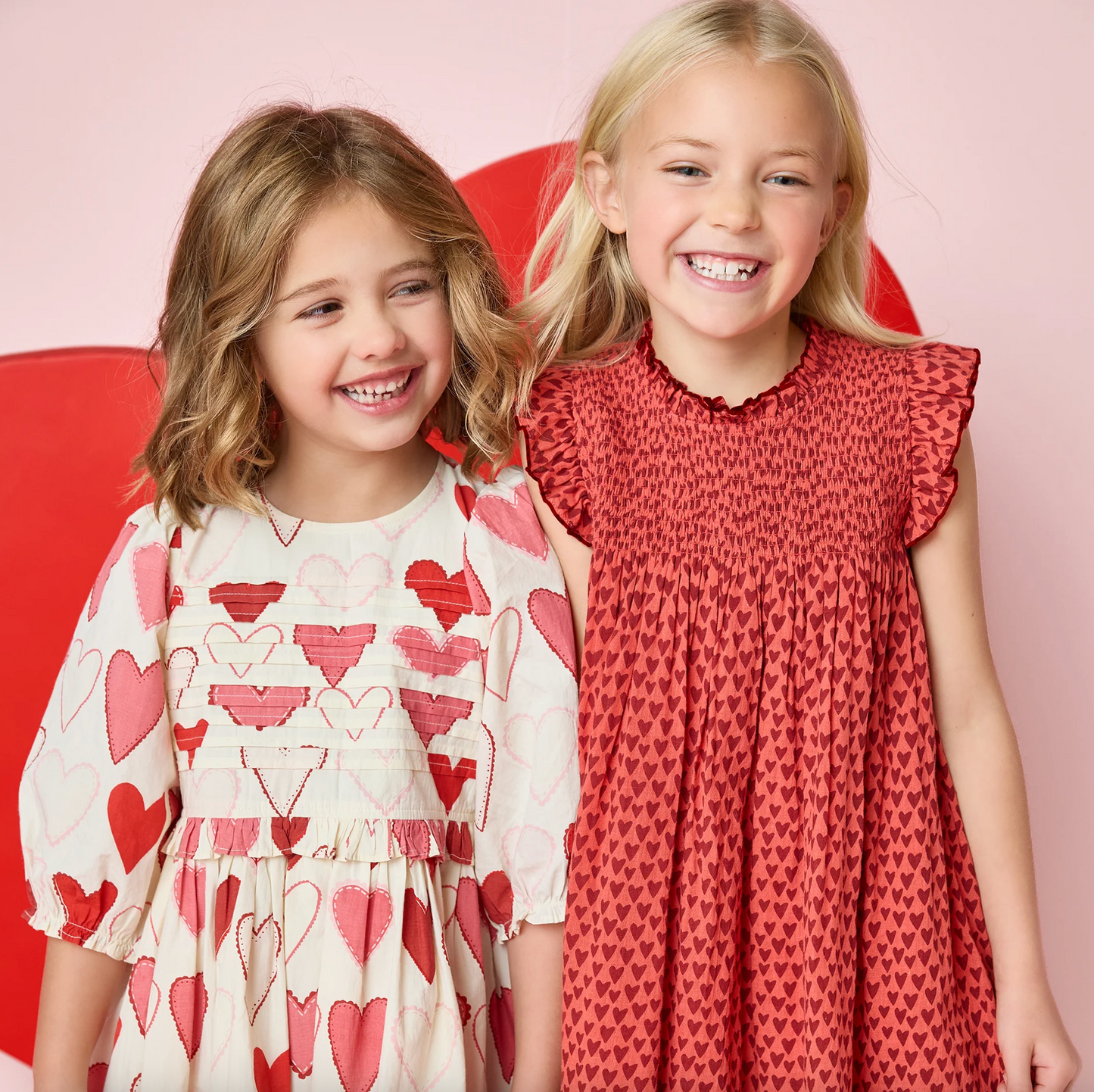 Pink Chicken Girls Renee Dress - Gradient Hearts