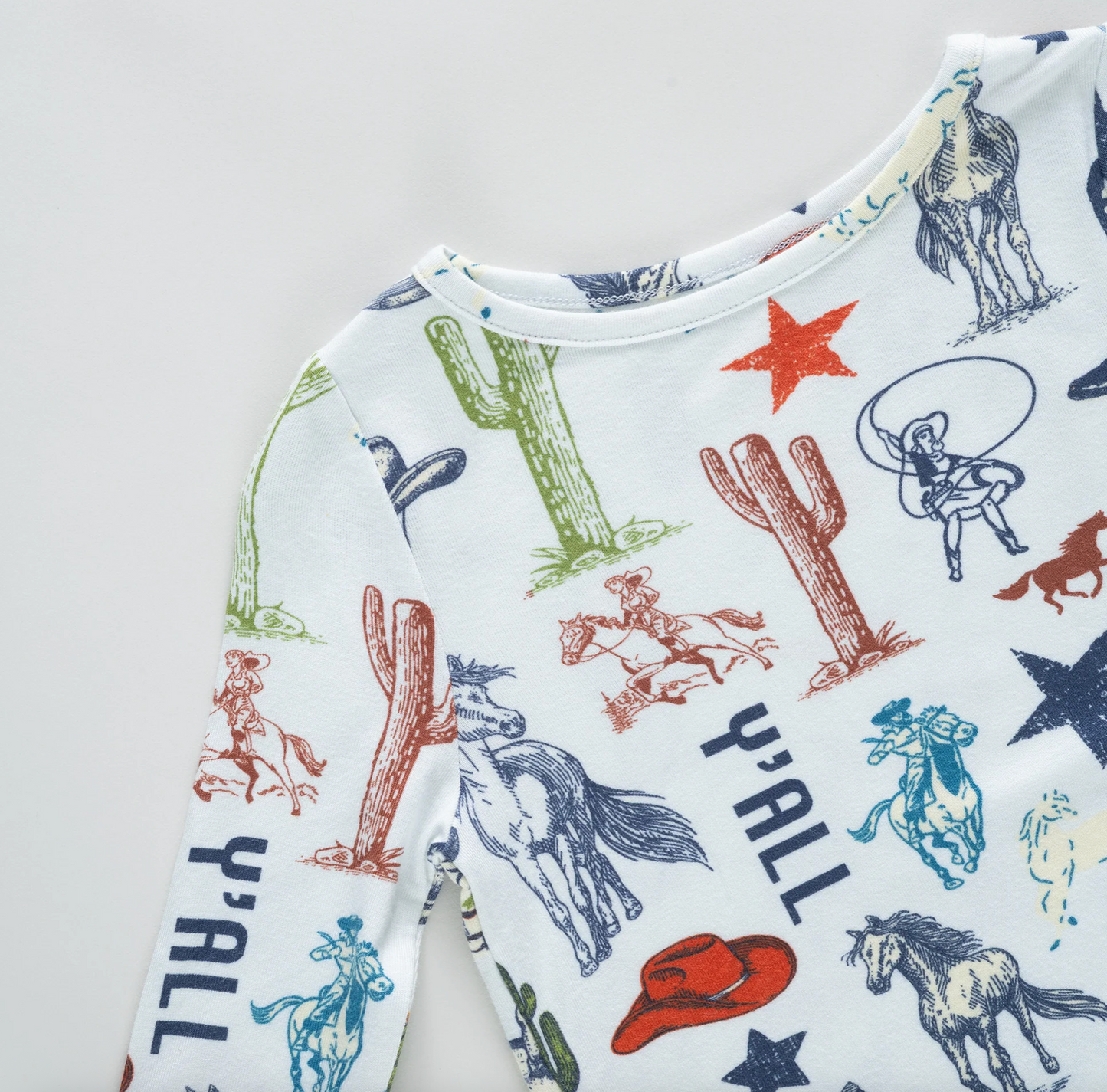 Pink Chicken Kids Bamboo PJ Set - Western Dreams