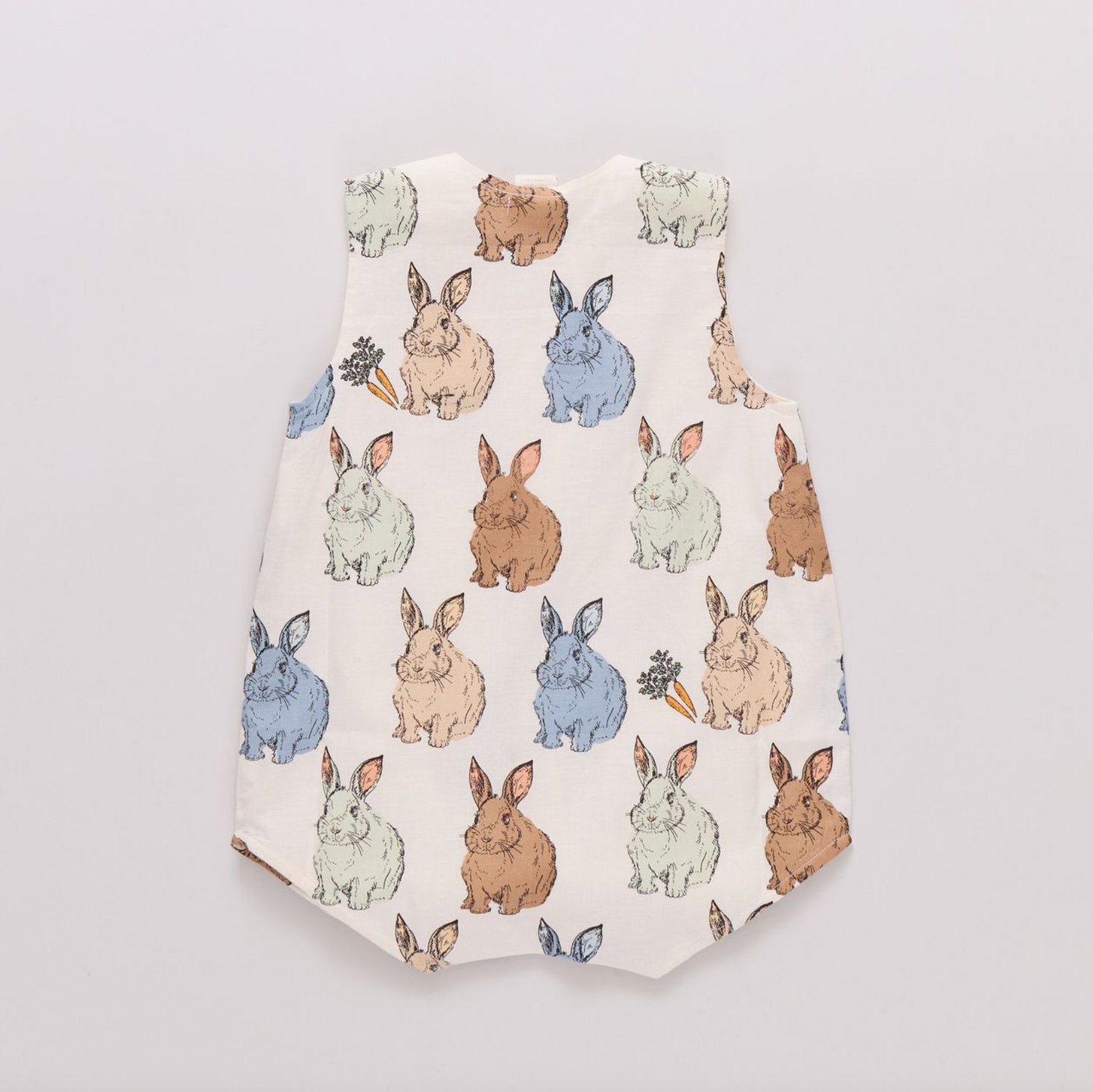 Pink Chicken Baby Boys Noah Jumper - Blue Vintage Bunnies