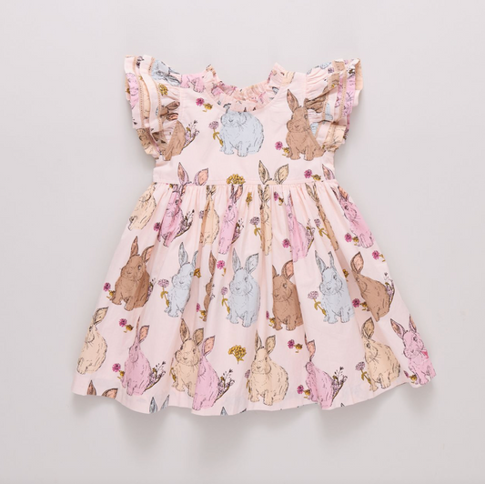 Pink Chicken Girls Jennifer Double Ruffle Dress - Vintage Bunnies