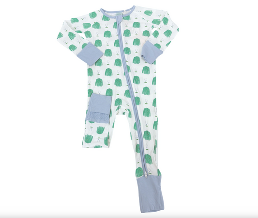 Golf Sleep Romper - Blue