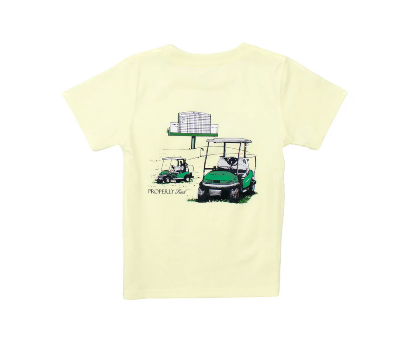 Properly Tied Boys Leaderboard SS Light Yellow