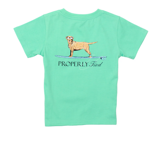 Properly Tied Boys Waverider Wash Green