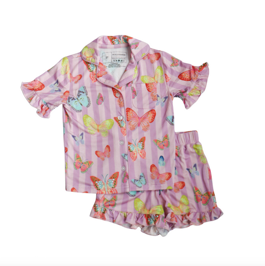 Ruffle Set - Butterfly Pink
