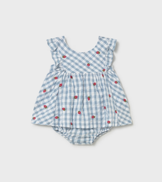 Baby Girl Printed Dress with Bloomers