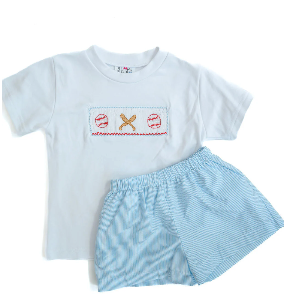 Baseball Beau T-Shirt/Shorts Set