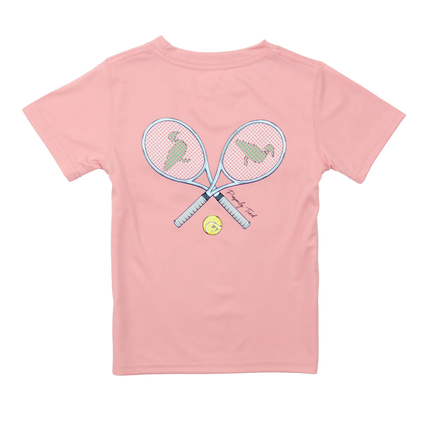 Girls Performance Tee Tennis Blush