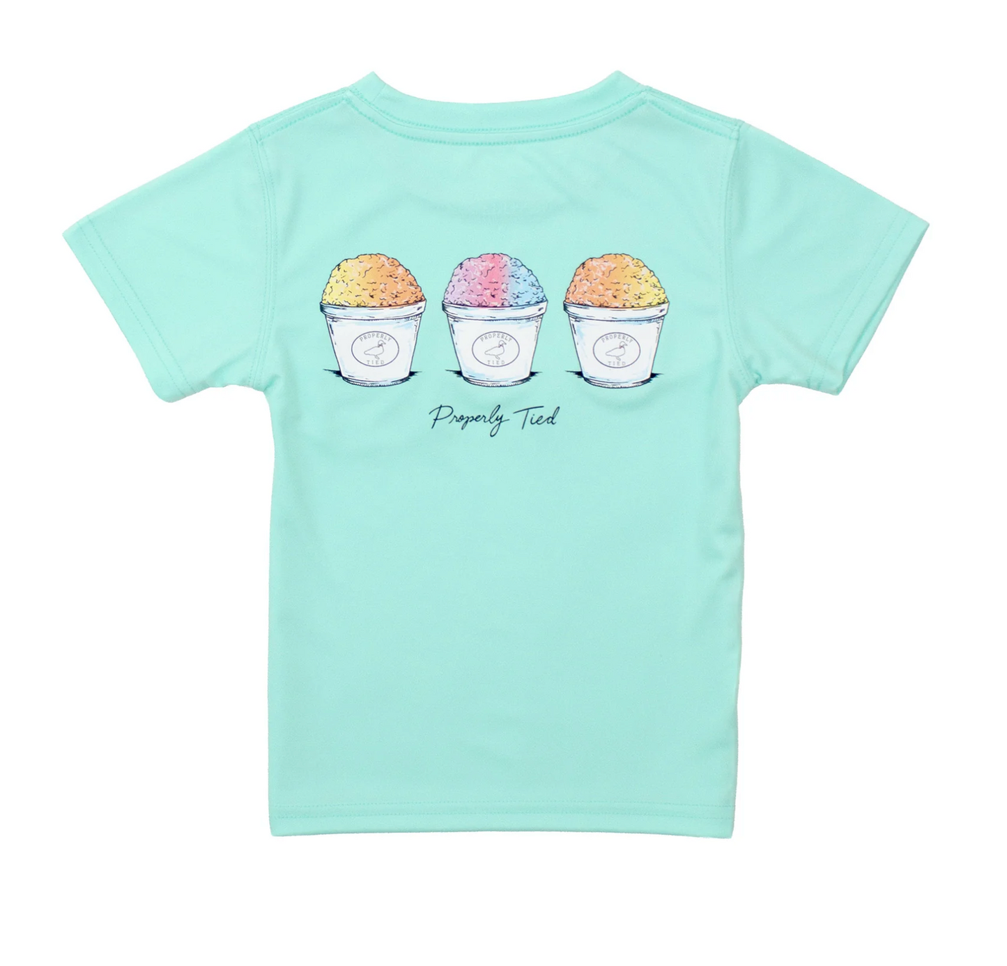 Girls Performance Tee Chillin Seafoam