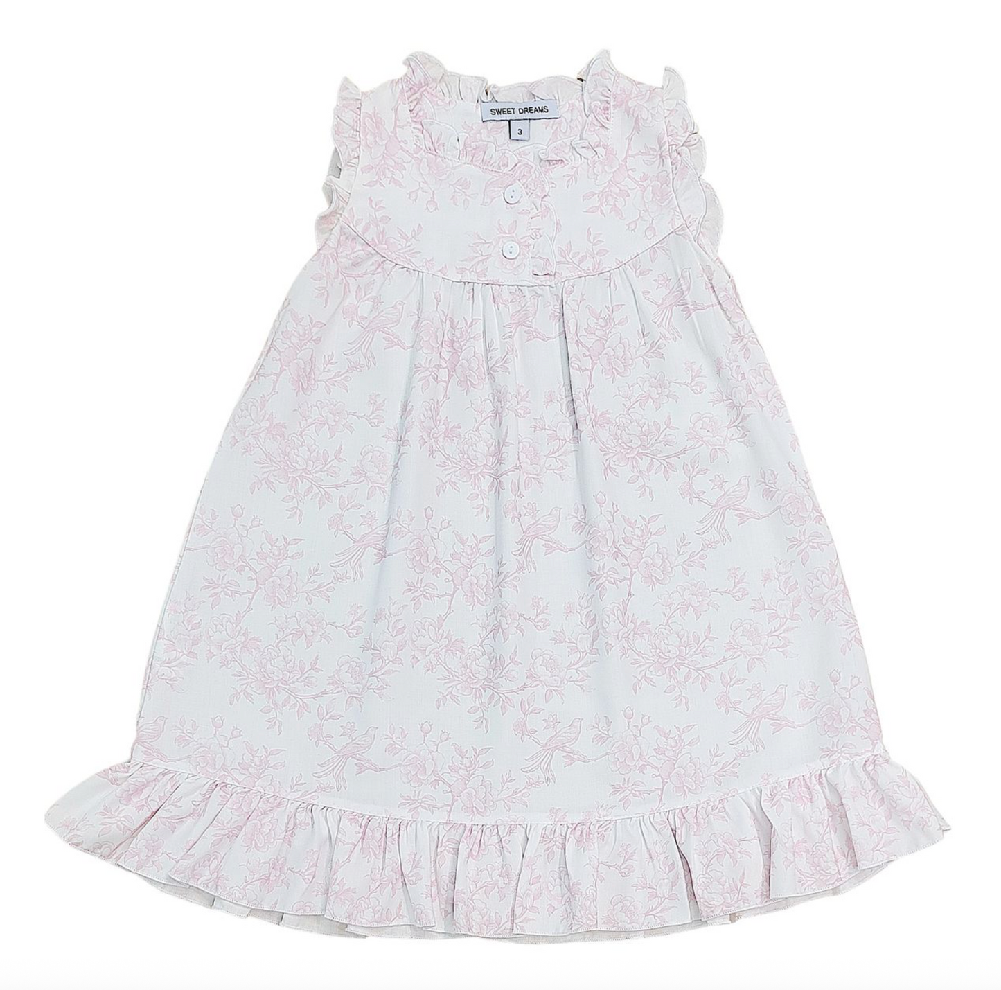 Victoria Pink Toile Print Gown