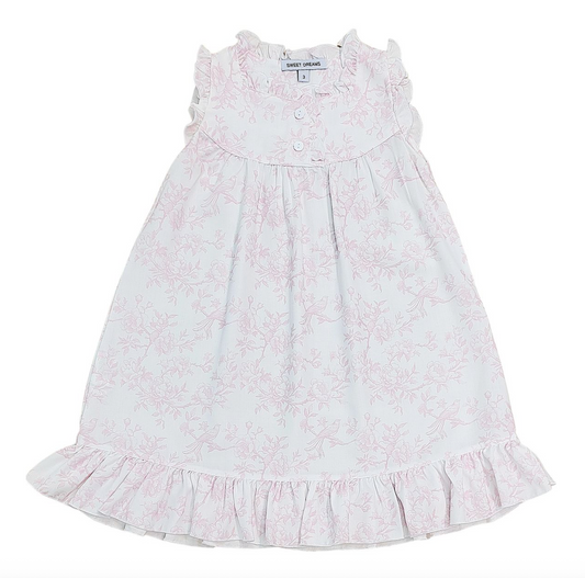 Victoria Pink Toile Print Gown