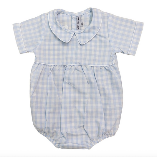 Blue Gingham Boy Bubble