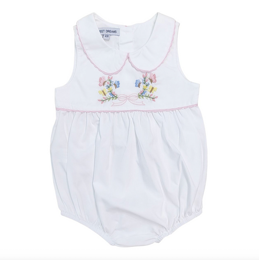 Bow, Flower, Butterflies Embroidered Bubble