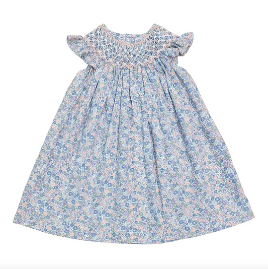 Natalie Floral Print Smocked Dress