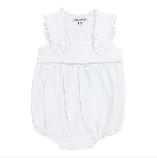 White With Pink Trim Bubble