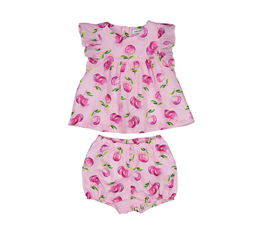 Mauve Cherry Bloomer Set