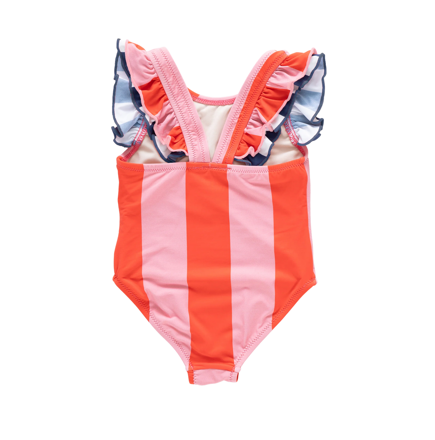 Pink Chicken Girl's Liv Suit - Wide Pink and Red Stripe