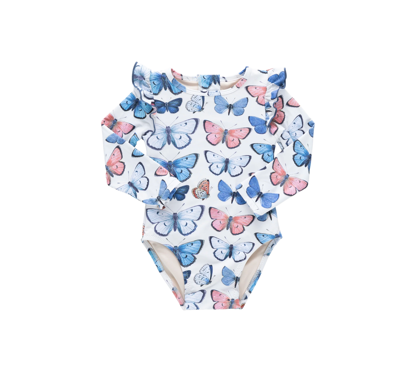 Pink Chicken Baby Girls Rachel Suit - Vintage Butterflies