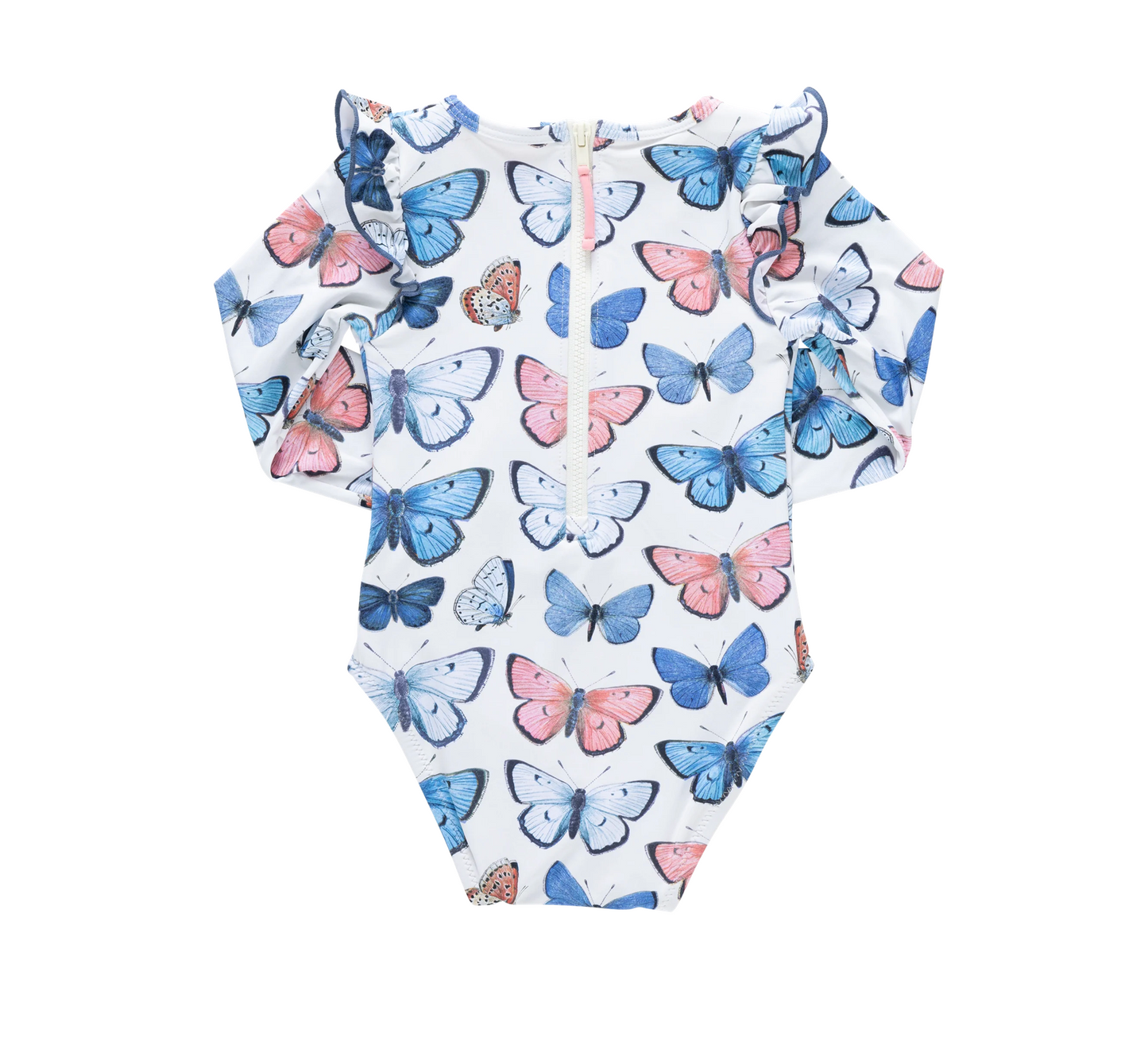 Pink Chicken Baby Girls Rachel Suit - Vintage Butterflies