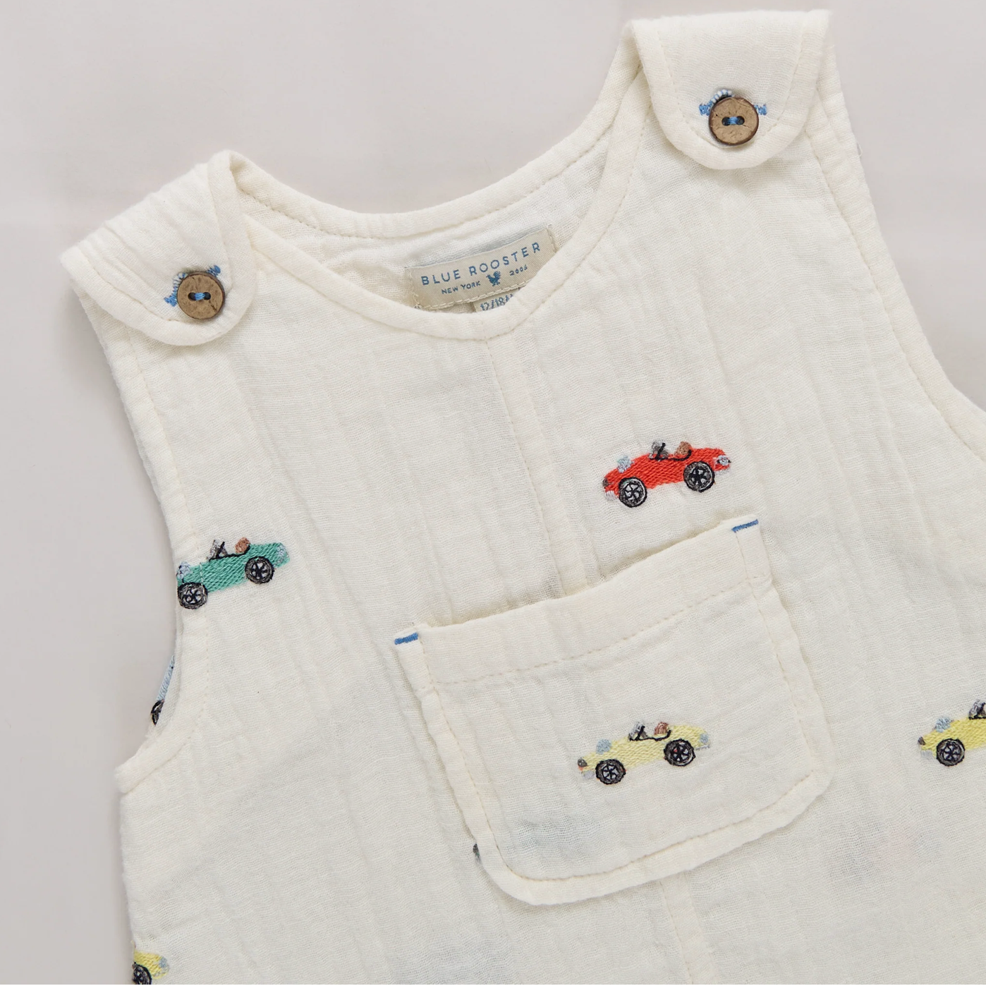 Baby Boys Noah Jumper - Vintage Car Embroidery