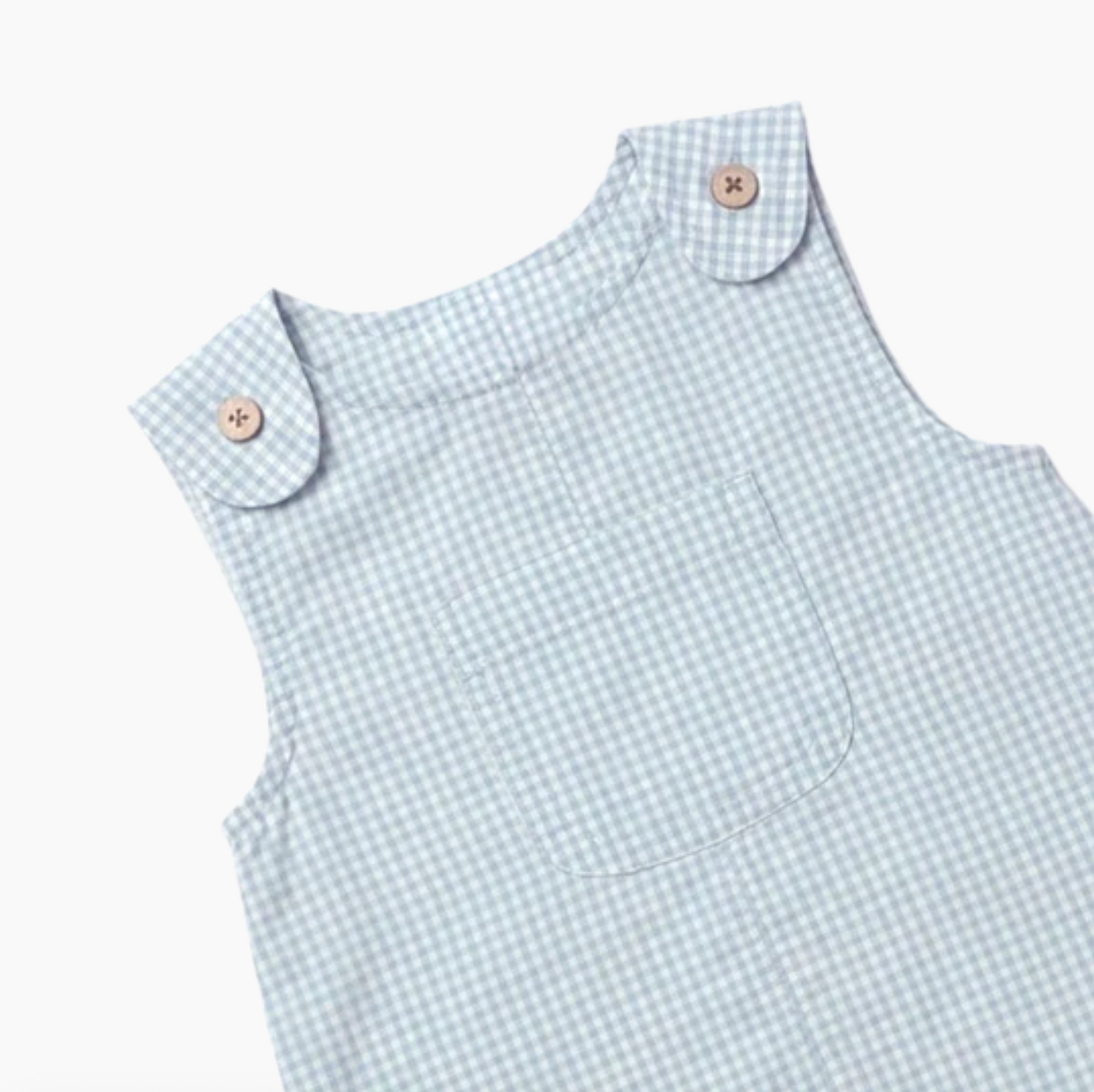 Baby Boys Noah Jumper - Light Blue or Navy Gingham