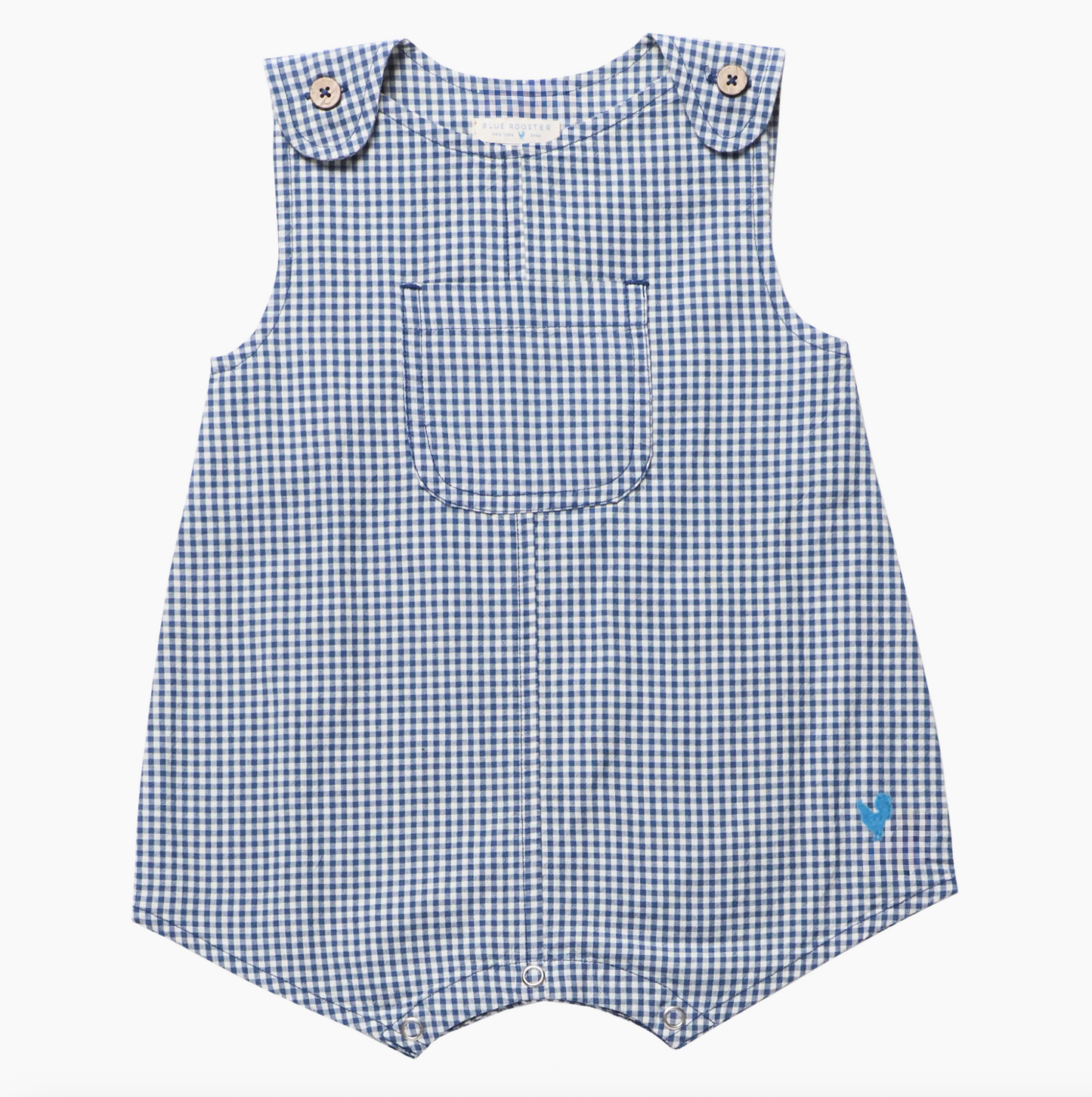 Baby Boys Noah Jumper - Light Blue or Navy Gingham