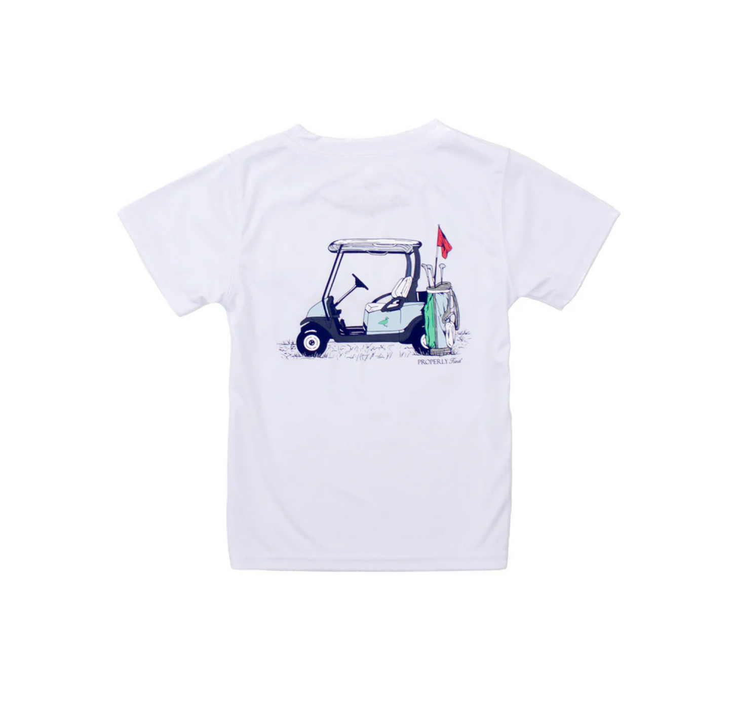 Boys Performance Tee Country Club White