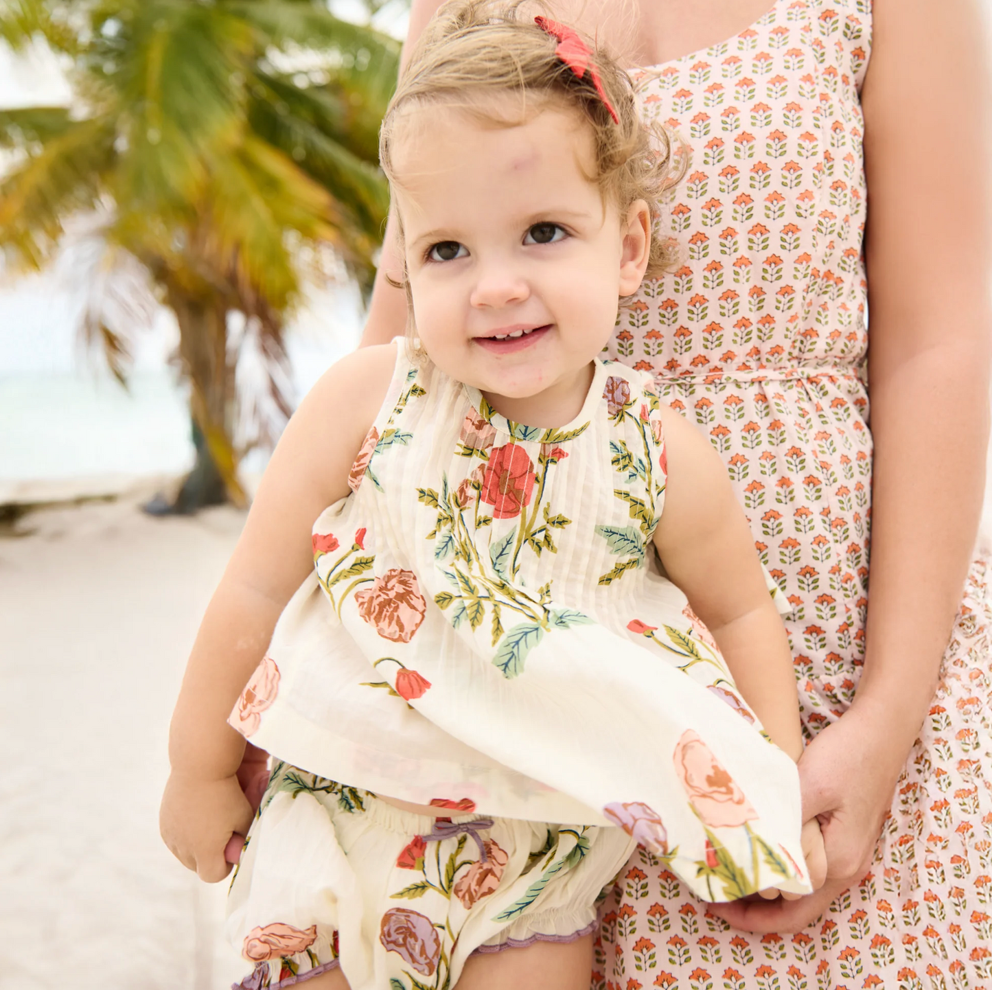 Pink Chicken Baby Girls Jaipur 2-Piece Set - Rosewick Poppy