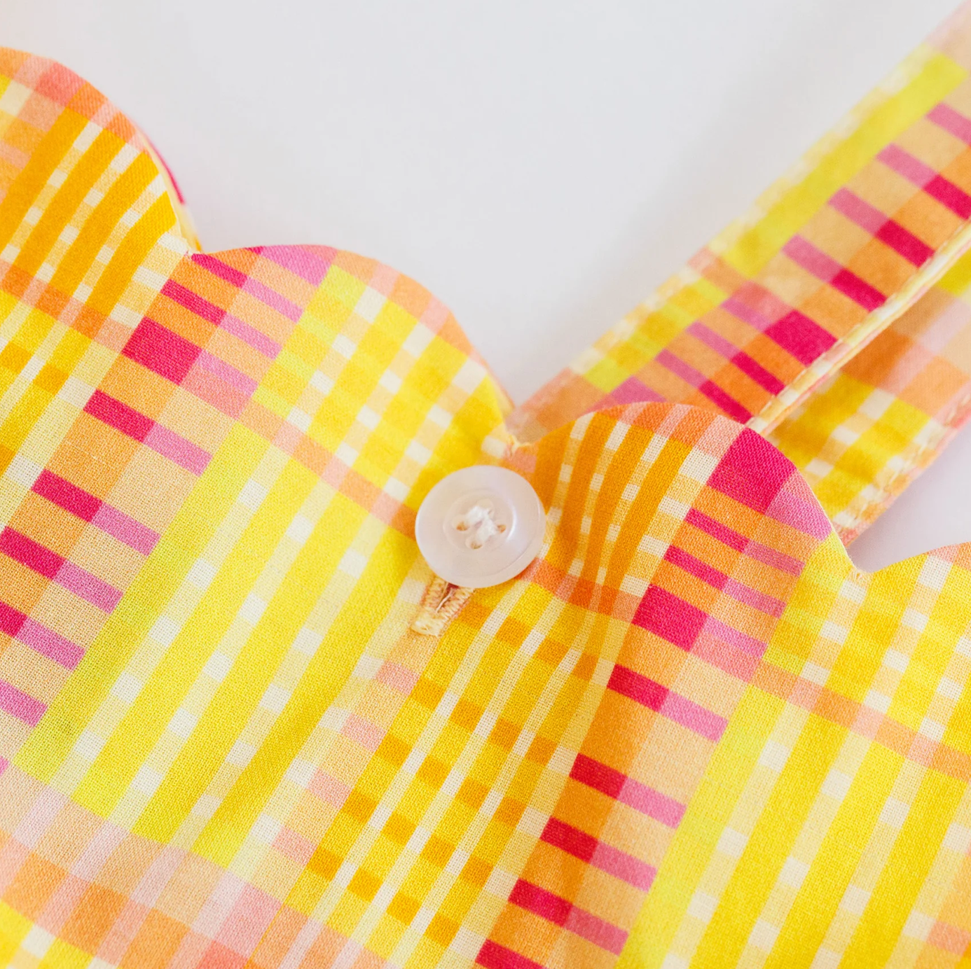 Hadley Dress - Seashell Plaid