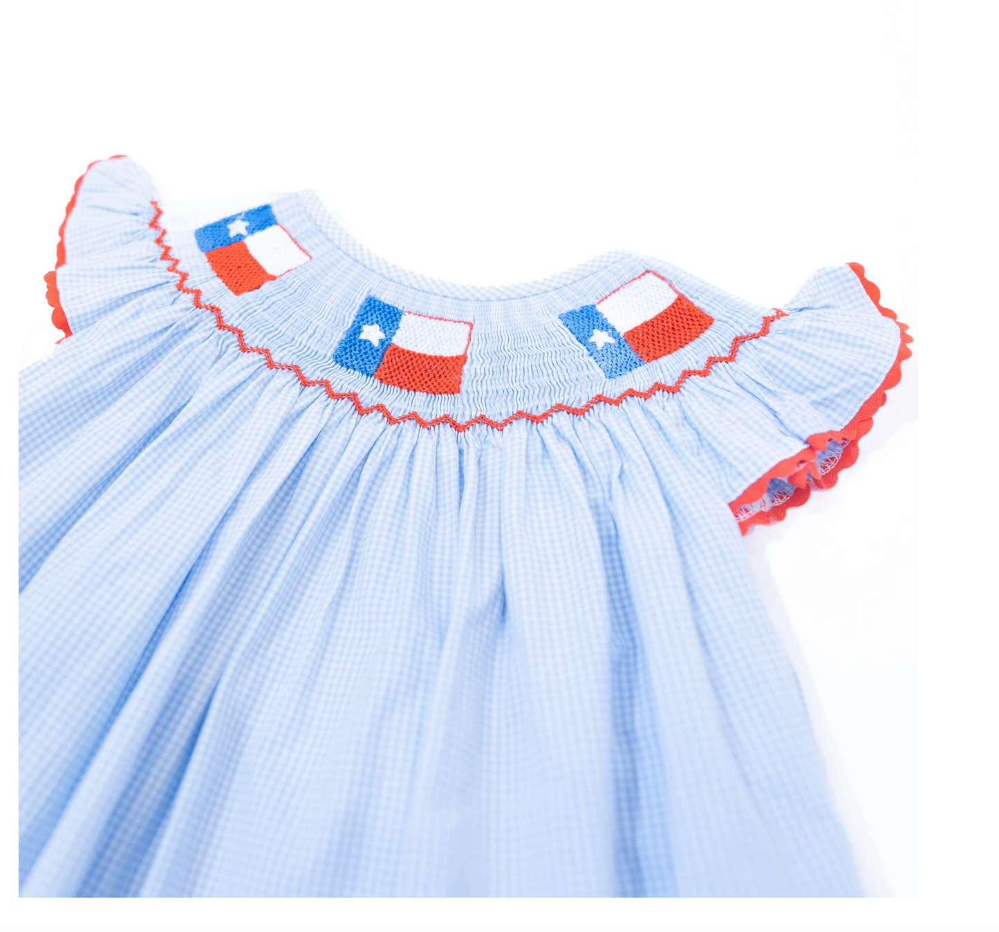 Texas Flag Smocked Dress