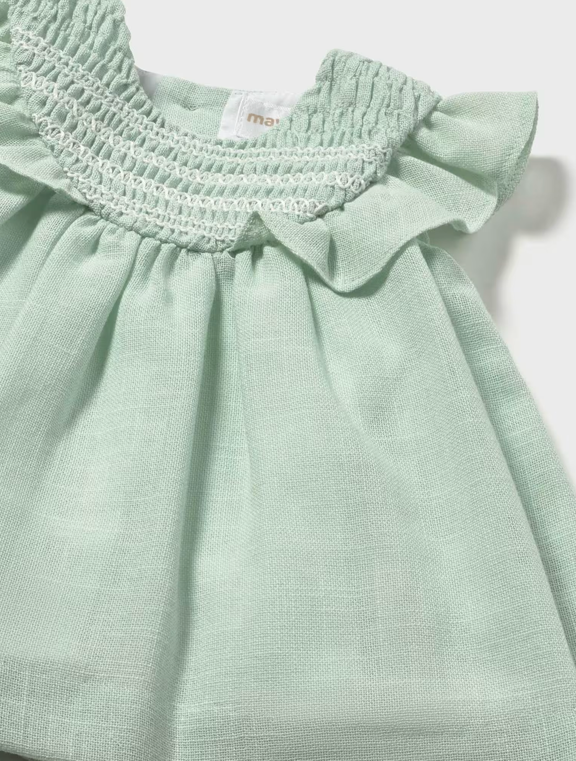 Baby Girl Smocked Dress Aqua