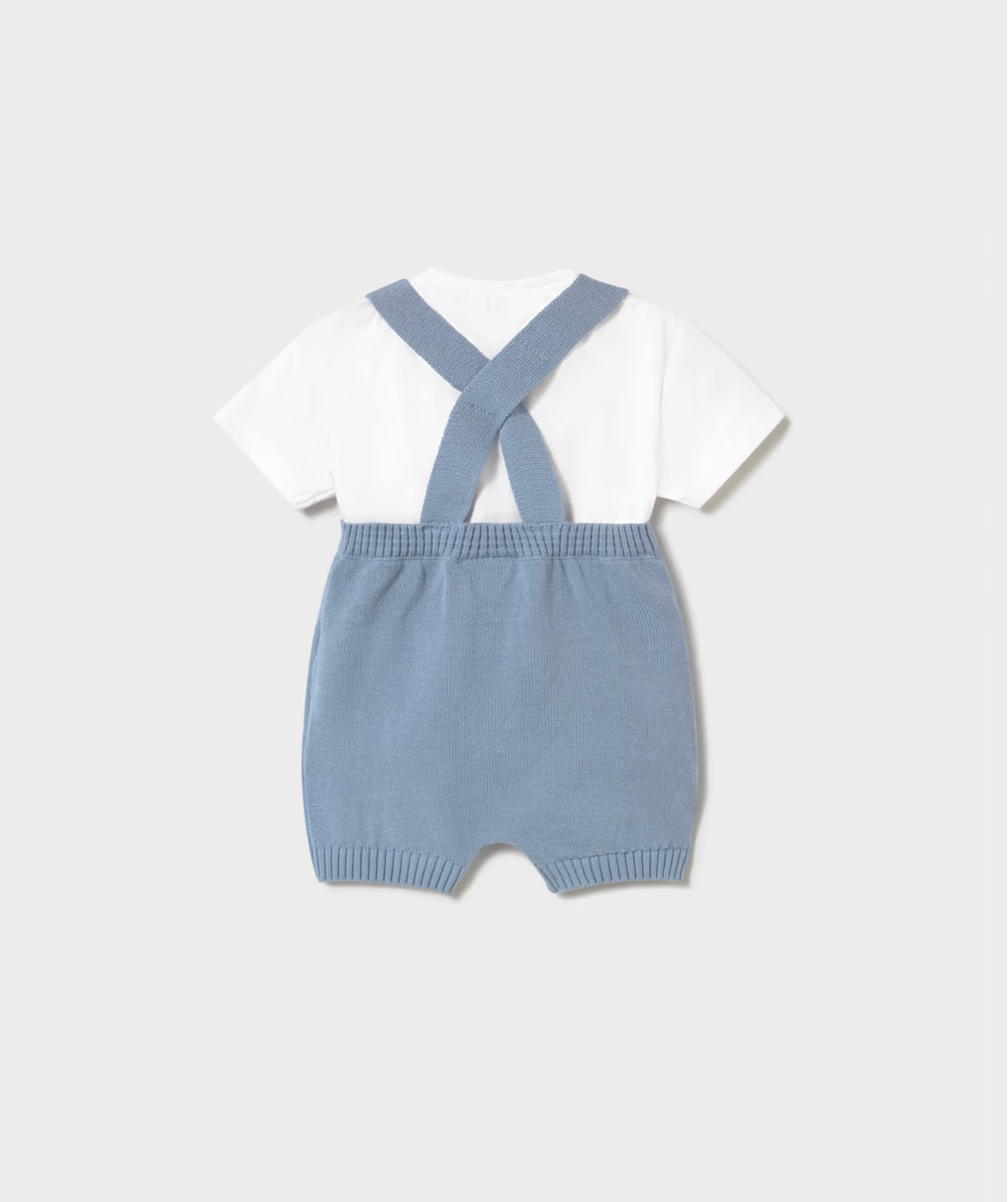 Blue Dungaree and T-Shirt Set