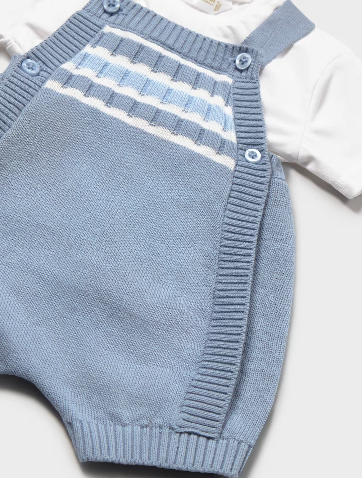 Blue Dungaree and T-Shirt Set