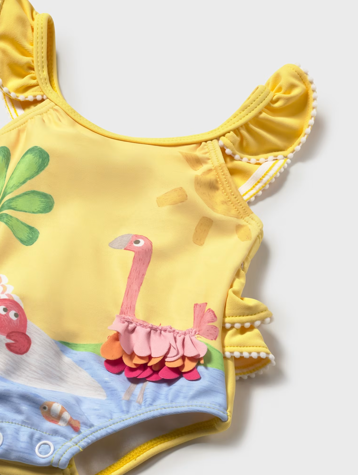 Baby Girl 2-Piece Swim Set with Sun Protection