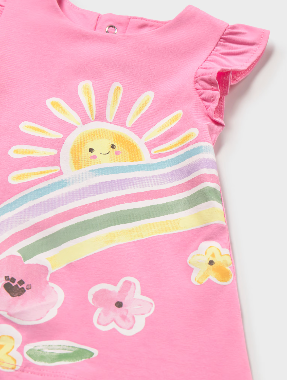 Baby Girl Printed Knit Dress - Bubblegum