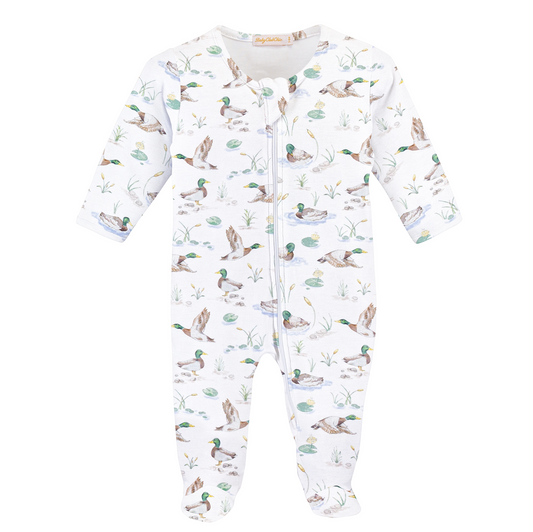 Mallard Ducks Zipped Footie