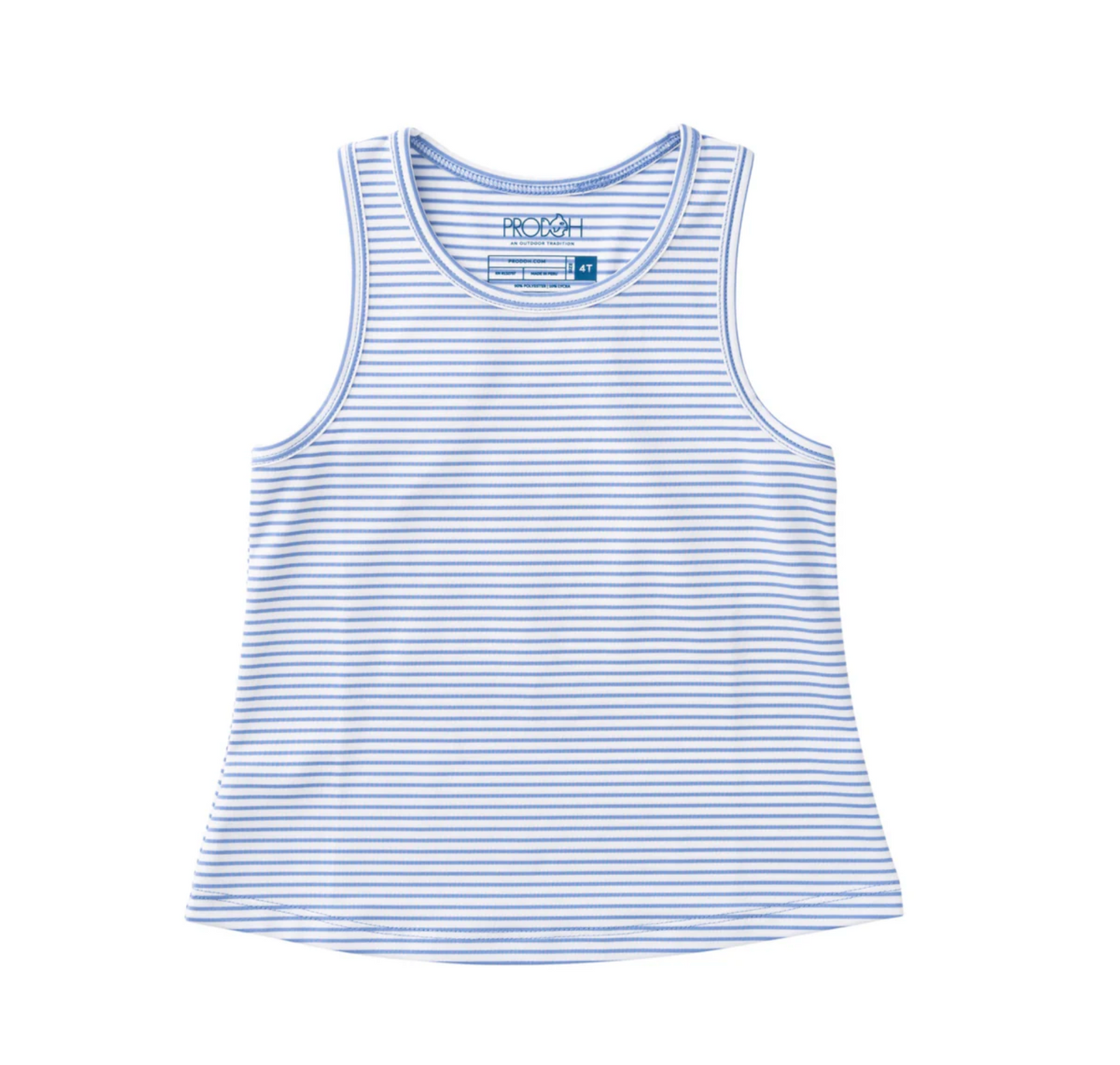 Girl's Racerback Tank Top Persian Purple Stripe
