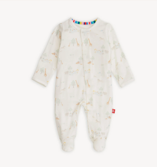Magnetic Me White Serene Safari Footie