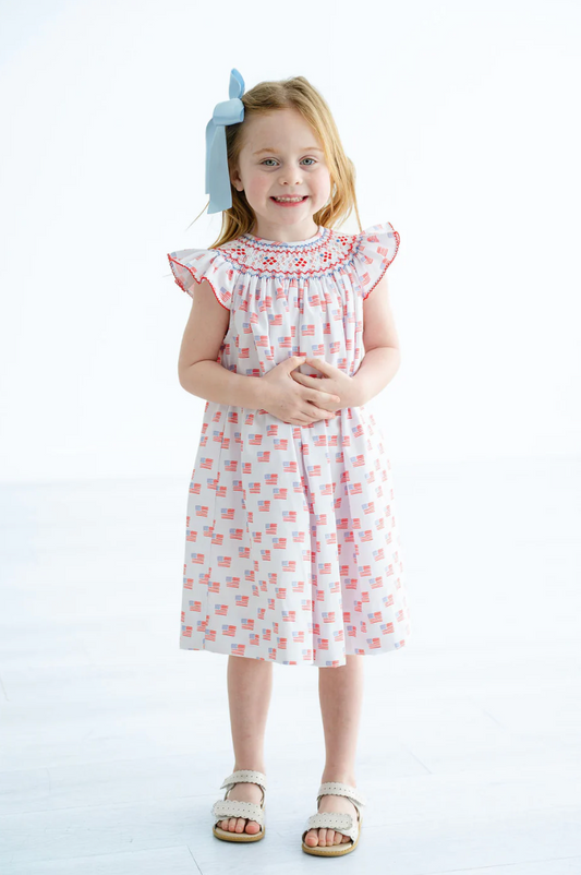 Smocked Americana Helen Dress